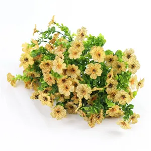 Bouquet di fiori di eucalipto artificiali vintage decorazione casa pianta verde finta