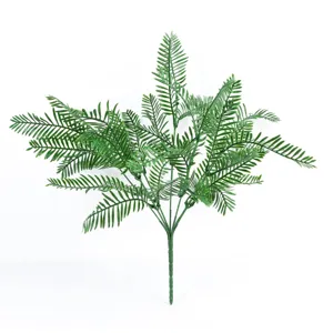 Plante fougere artificielle verte faux feuillage en plastique decoration interieure restaurant