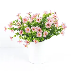 Pianta in vaso di fiori di eucalipto artificiale decorazione d'interni retro ornamento