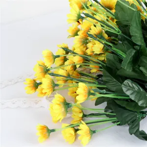 Artificial yellow sunflower bouquet main product view for home decor and floral design.
