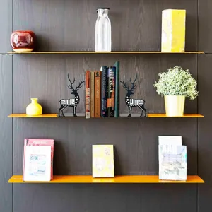 Detailed view of creative metal deer bookends showcasing sturdy structure and elegant design.