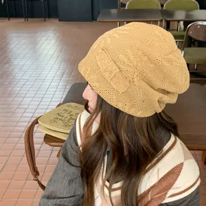 Γυναικείο πλεκτό slouchy σκουφάκι casual πούλιες διαπνεόν κομψό χειμωνιάτικο καπέλο