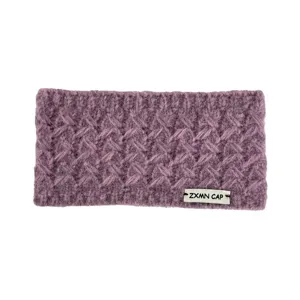 Diadema de Punto Cálida de Invierno Calentador de Orejas Suave Accesorio Púrpura