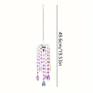 Hanging crystal glass outdoor pendant suncatcher for indoor home garden decor item