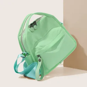 Casual light green crossbody bag, stylish large capacity daily commute shoulder handbag.