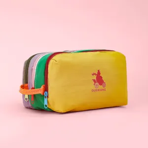 Nylon Outdoor Travel Waterproof Colorblocking Large Capacity Cosmetic Bag Portable Multifunctional Travel Toiletry Bag