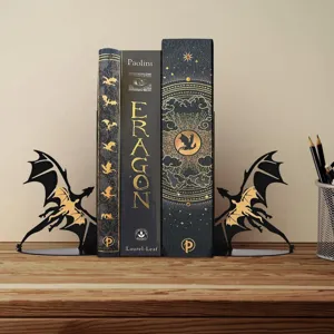 Metal dragon bookends heavy duty book stands for shelf decorative desktop stationery organizer