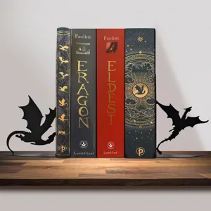 Metal dragon bookends for desktop bookshelf, stylish book holder and home decor item.