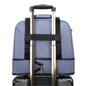Large capacity travel backpack for men and women, lightweight luggage storage bag for business trips.
