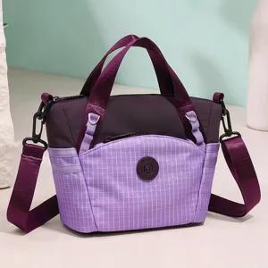 Plaid Outdoor Compact Backpack Women Fashion Travel Lightweight Small Backpack Casual Daily Commute School Bag