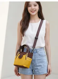 Stylish nylon women shoulder crossbody bag large capacity casual travel handbag daily commute
