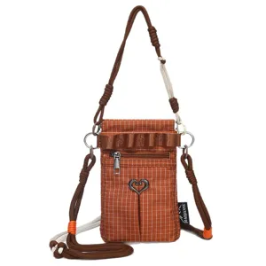 Sac à bandoulière décontracté pour femme, sport en plein air carreaux tasse d'eau léger.