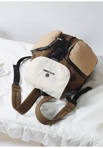 Casual large capacity student laptop backpack for women, multi-functional school bag.
