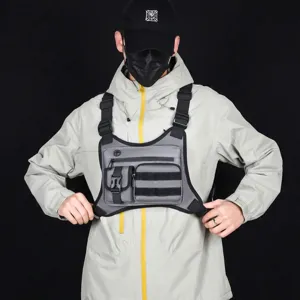 Men tactical chest bag for outdoor sports, running, and streetwear apparel gear.