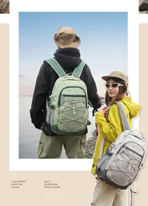 Sac à dos de voyage étanche en plein air avec plusieurs compartiments pour étudiants et adultes