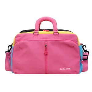 Grande capacità colorato borsa da viaggio palestra fitness borsa a tracolla donna