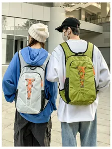Lightweight sports marathon running outdoor cycling backpack detail view for men and women.