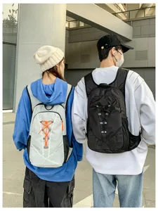 Lightweight vest backpack for hiking running marathon outdoor sports cycling detail view.
