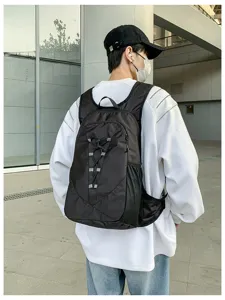 Lightweight vest backpack for running hiking sports outdoor cycling detail view black design