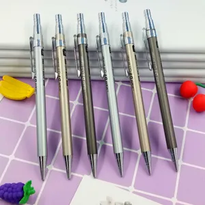 Metal Mechanical Pencil Creative Office School Writing Pen Metal Body Retractable Stationery For Students