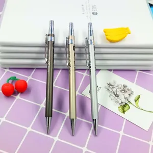 Metal mechanical pencil 0.7mm automatic student writing stationery school supplies tool.