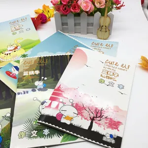 Süßes Cartoon Softcover Notizbuch für Schüler, kreatives Schreibwaren Detailbild.