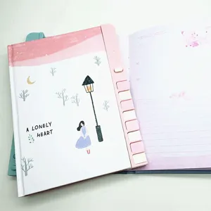 Joli carnet de notes 32K avec serrure à touches de piano, journal créatif style coréen.