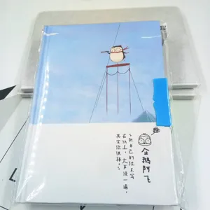 Leuk 32K studenten dagboek notitieboekje met schone cartoon cover illustratie briefpapier.