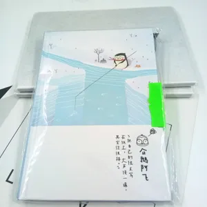 Leuk 32K studenten dagboek notitieboek met pinguïn illustratie voor studie briefpapier