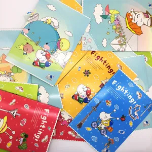 Nettes Cartoon Notizbuch Detail mit buntem Cover und lustigen Briefpapier Illustrationen.