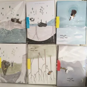Groothandel studenten dagboek notitieboekje met creatieve frisse illustratie 32K formaat.