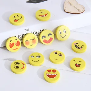 Kreativer Cartoon Emoji Kautschuk Radiergummi Süßer Lustiger Ausdruck Schüler Schule Schreibwaren Kinder Lernen Geschenk Preis Spielzeug