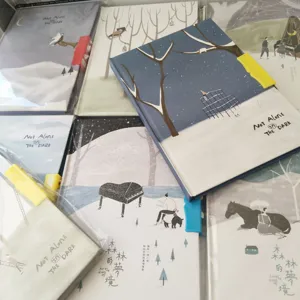 Studenten dagboek notitieboek 32K schattig fris creatief stationery blok met artistieke omslag.