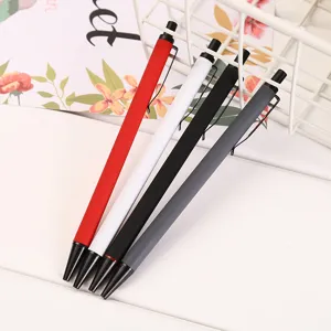 Set di matite meccaniche in metallo 4 colori cancelleria minimalista studenti regali