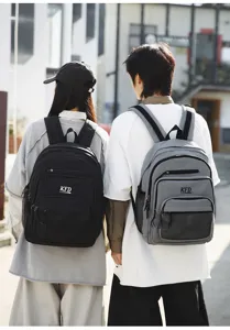 Mochila casual de gran capacidad para hombres y mujeres, bolso escolar ligero para viajes.