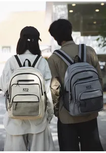 Mochila de viaje informal de gran capacidad para hombres y mujeres, ligera y práctica.