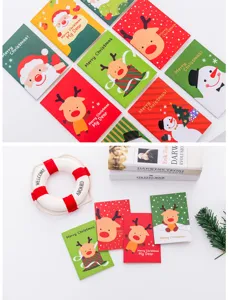 Weihnachten Mini Taschennotizbuch süße Cartoon tragbare Notizblock Weihnachtsgeschenk Schreibwaren
