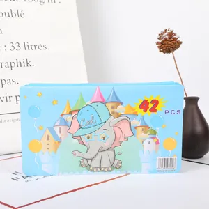 Kids 42 pieces art painting stationery set gift box, watercolor pens for students detail view