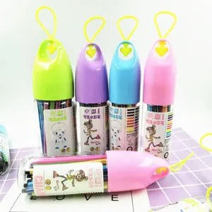 Set rotuladores acuarela botella suerte, lavables niños, regalo creativo y materiales de arte.