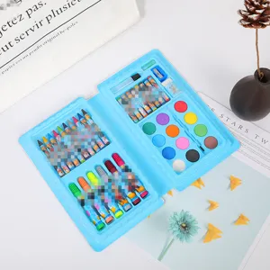 42-piece kids art painting set watercolor pens crayons stationery gift box for students
