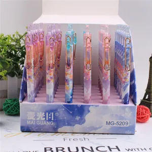 Mai Guang kreative Schüler Druckbleistift Geschenk Schreibwaren Set Detailansicht mit bunten.