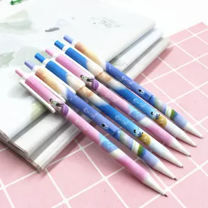 Cute starry sky mechanical pencils set, student creative stationery supply detail view.