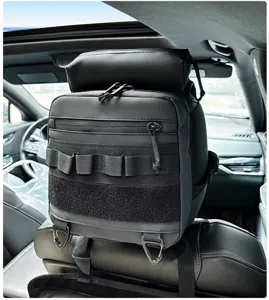 Bolsa de almacenamiento colgante multifuncional organizador de asiento de coche táctico