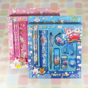 Kinder Schreibwaren Set Geschenkbox, niedliches Cartoon Design Schulbedarf für Schüler Kinder.