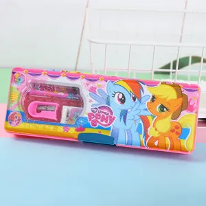 Mein Kleines Pony multifunktional magnetisches Federmäppchen Cartoon Schreibwaren Set.