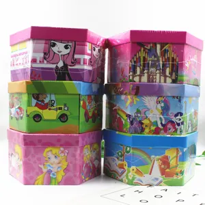 Children 46 pieces art set watercolor pen painting stationery colorful hexagonal gift box