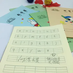 Kinder Übungshefte Set, Mathematik und Schreibhefte mit niedlichen Covern für Schüler.