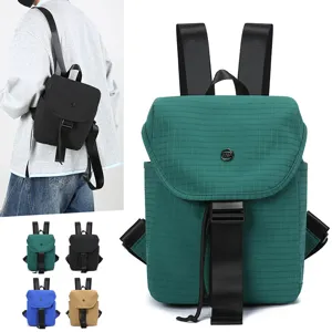 Small grid backpack casual fashion commuter lightweight travel bag for daily use and school