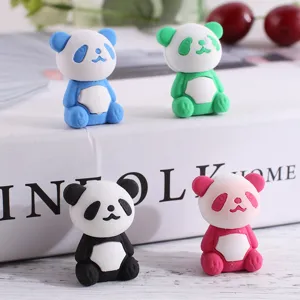 Kreatives Panda Geformtes Radiergummi Set Süße Cartoon Tier Puzzle Abnehmbare Radiergummi Für Schüler Schule Schreibwaren Kinder Geschenk