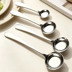 Acciaio Inossidabile 316 Cucchiaio Tondo Creativo con Manico Angolato Casa Pranzo Cucchiaio da Zuppa Stoviglie